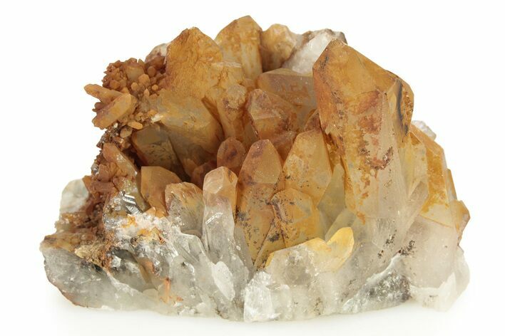 Tangerine Quartz Crystal Cluster - Brazil #259276